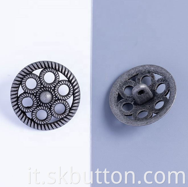 hollow flower buttons